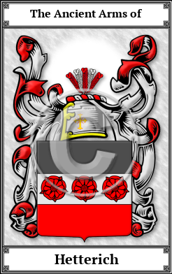 Hetterich Family Crest Download (JPG)  Book Plated - 150 DPI