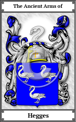 Hegges Family Crest Download (JPG)  Book Plated - 150 DPI