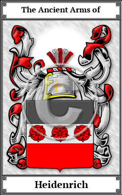 Heidenrich Family Crest Download (JPG)  Book Plated - 150 DPI