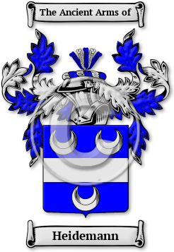 Heidemann Family Crest Download (jpg) Legacy Series - 150 DPI
