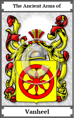 Vanheel Family Crest Download (JPG) Book Plated - 600 DPI