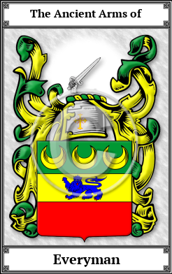 Everyman Family Crest Download (JPG)  Book Plated - 150 DPI