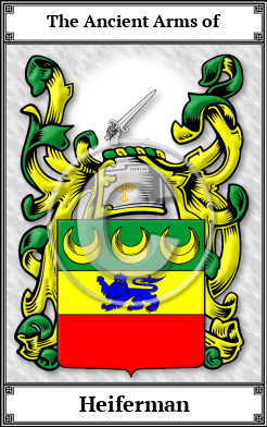Heiferman Family Crest Download (JPG) Book Plated - 600 DPI