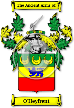 O'Heyfrent Family Crest Download (jpg) Legacy Series - 150 DPI