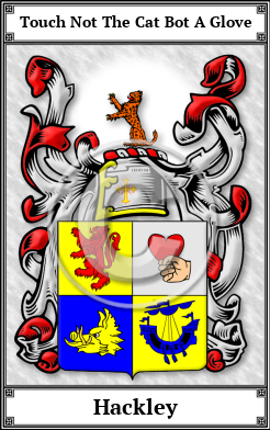 Hackley Family Crest Download (JPG)  Book Plated - 150 DPI