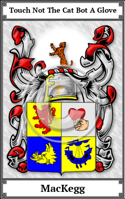 MacKegg Family Crest Download (JPG)  Book Plated - 150 DPI