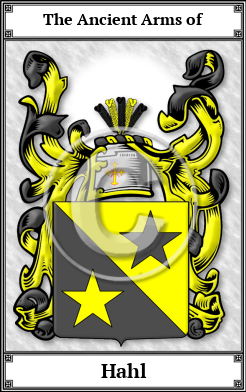 Hahl Family Crest Download (JPG)  Book Plated - 150 DPI