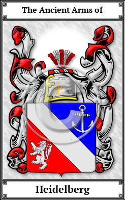 Heidelberg Family Crest Download (JPG)  Book Plated - 150 DPI