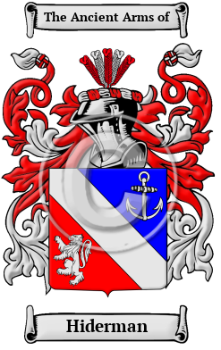 Hiderman Family Crest/Coat of Arms