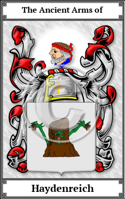 Haydenreich Family Crest Download (JPG)  Book Plated - 150 DPI