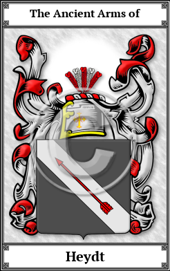 Heydt Family Crest Download (JPG) Book Plated - 600 DPI