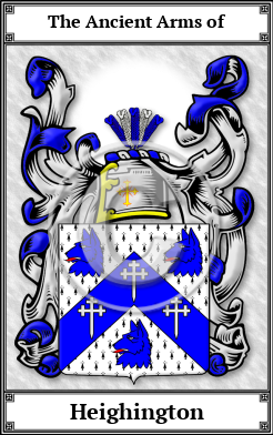 Heighington Family Crest Download (JPG)  Book Plated - 150 DPI