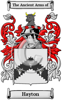 Hayton Family Crest Download (JPG) Heritage Series - 600 DPI
