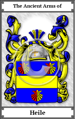Heile Family Crest Download (JPG) Book Plated - 600 DPI