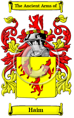 Haim Family Crest Download (JPG) Heritage Series - 600 DPI