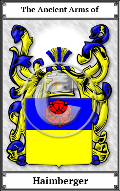 Haimberger Family Crest Download (JPG)  Book Plated - 150 DPI