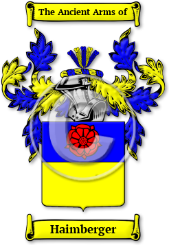 Haimberger Family Crest Download (jpg) Legacy Series - 150 DPI