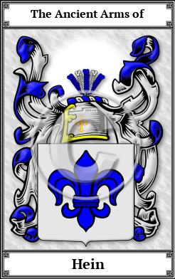 Hein Family Crest Download (JPG) Book Plated - 300 DPI