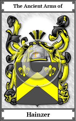 Hainzer Family Crest Download (JPG)  Book Plated - 150 DPI