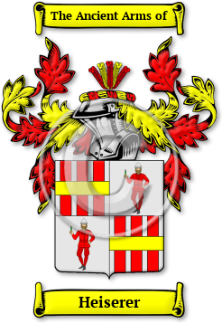 Heiserer Family Crest Download (jpg) Legacy Series - 150 DPI