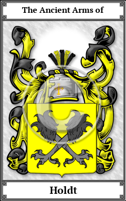 Holdt Family Crest Download (JPG) Book Plated - 600 DPI