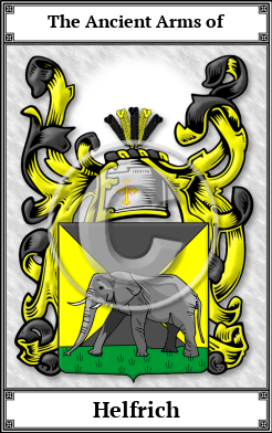 Helfrich Family Crest Download (JPG)  Book Plated - 150 DPI