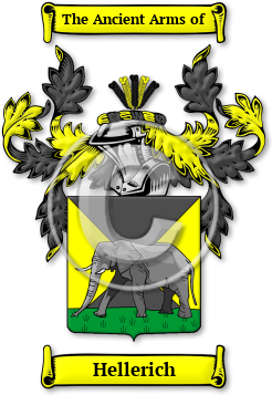 Hellerich Family Crest Download (jpg) Legacy Series - 150 DPI