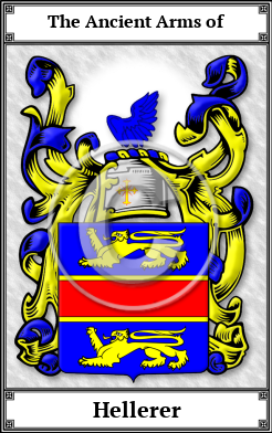 Hellerer Family Crest Download (JPG)  Book Plated - 150 DPI