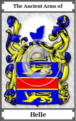 Helle Family Crest Download (JPG)  Book Plated - 150 DPI