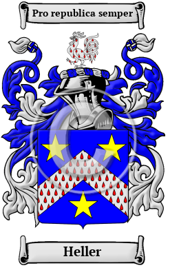 Heller Family Crest Download (JPG) Heritage Series - 600 DPI
