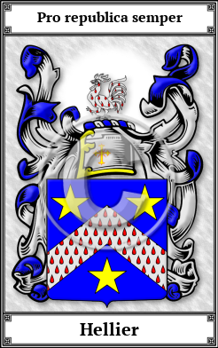 Hellier Family Crest Download (JPG)  Book Plated - 150 DPI