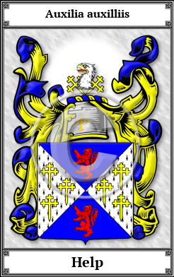Help Family Crest Download (JPG)  Book Plated - 150 DPI