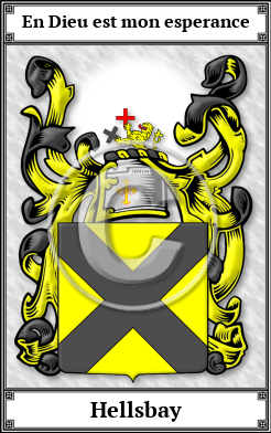 Hellsbay Family Crest Download (JPG) Book Plated - 600 DPI