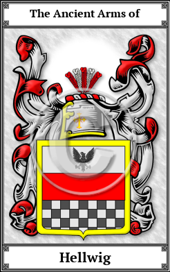 Hellwig Family Crest Download (JPG)  Book Plated - 150 DPI