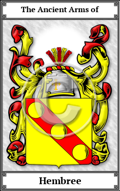 Hembree Family Crest Download (JPG)  Book Plated - 150 DPI