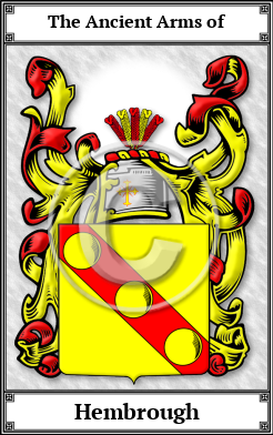 Hembrough Family Crest Download (JPG)  Book Plated - 150 DPI