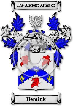 Hemink Family Crest Download (jpg) Legacy Series - 150 DPI