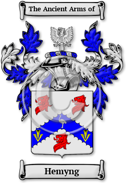 Hemyng Family Crest Download (JPG) Legacy Series - 600 DPI