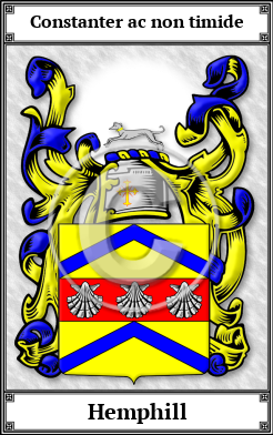 Hemphill Family Crest Download (JPG)  Book Plated - 150 DPI
