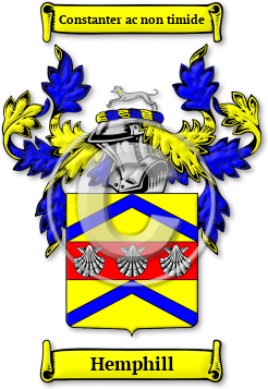 Hemphill Family Crest Download (jpg) Legacy Series - 150 DPI
