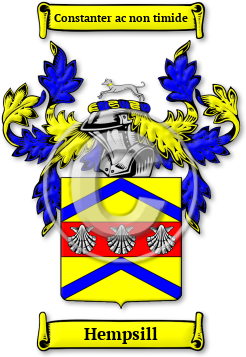 Hempsill Family Crest Download (jpg) Legacy Series - 150 DPI