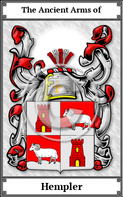 Hempler Family Crest Download (JPG)  Book Plated - 150 DPI