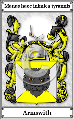 Armswith Family Crest Download (JPG)  Book Plated - 150 DPI