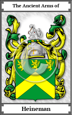 Heineman Family Crest Download (JPG)  Book Plated - 150 DPI