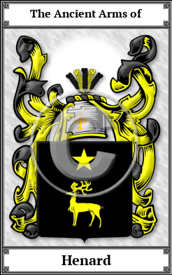 Henard Family Crest Download (JPG) Book Plated - 600 DPI