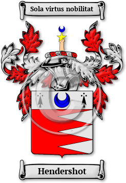 Hendershot Family Crest Download (jpg) Legacy Series - 150 DPI
