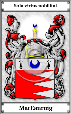 MacEanruig Family Crest Download (JPG)  Book Plated - 150 DPI