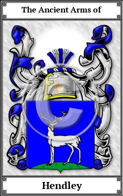 Hendley Family Crest Download (JPG)  Book Plated - 150 DPI