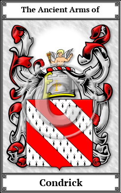 Condrick Family Crest Download (JPG) Book Plated - 600 DPI