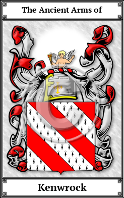 Kenwrock Family Crest Download (JPG) Book Plated - 600 DPI